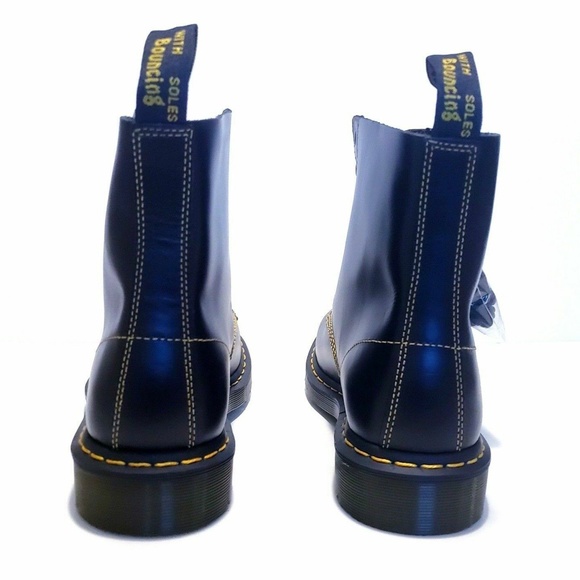 NEW Dr. Martens 1460 Pascal Mens 6 Womens 7 Black 8-Eye Smooth Leather Boots main image 4